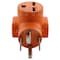 Ac Works Plug Adapter, 6-30R, 14-30P, 6-30P, 14-30P, 0 ft., Orange AD1430630 - alternate 3